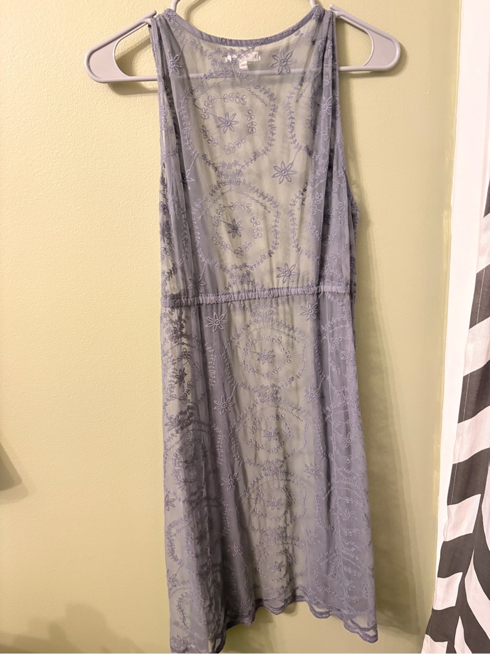 Maurices Lavender Lace Maxi Vest Tunic - Picture 2 of 3